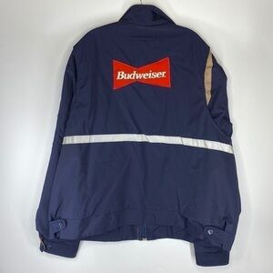 Anheuser Busch Budweiser Unitog Navy Blue Jacket 54/56 Long